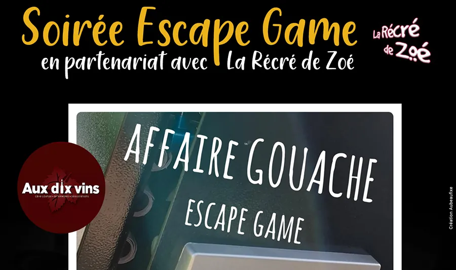 18 juin - Soirée Escape Game - L'affaire Gouache- cadre
